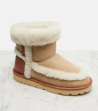 Chloé Dolcie shearling-trimmed ankle boots