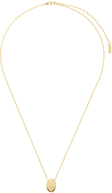 Photo: Numbering Gold #5732 Oval Necklace