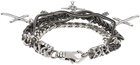 Emanuele Bicocchi Silver Cross Charm Bracelet