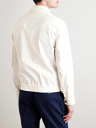 Brunello Cucinelli - Slim-Fit Cotton-Blend Harrington Jacket - White