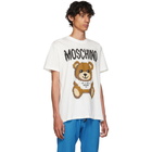 Moschino White The Sims Edition Pixel Teddy T-Shirt