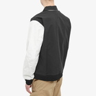 Acronym Men's Patch Logo Varsity Jacket in Black/White