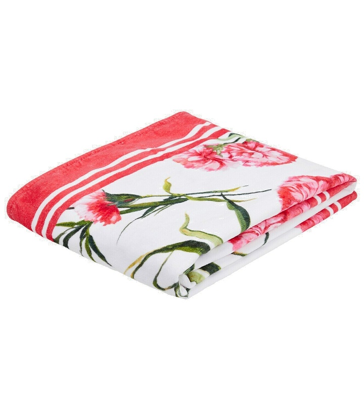 Photo: Dolce&Gabbana - Floral cotton beach towel