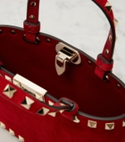 Valentino Garavani Rockstud Mini suede tote bag