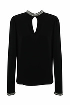 TwinSet Blouse With Rhinestone Embroidery