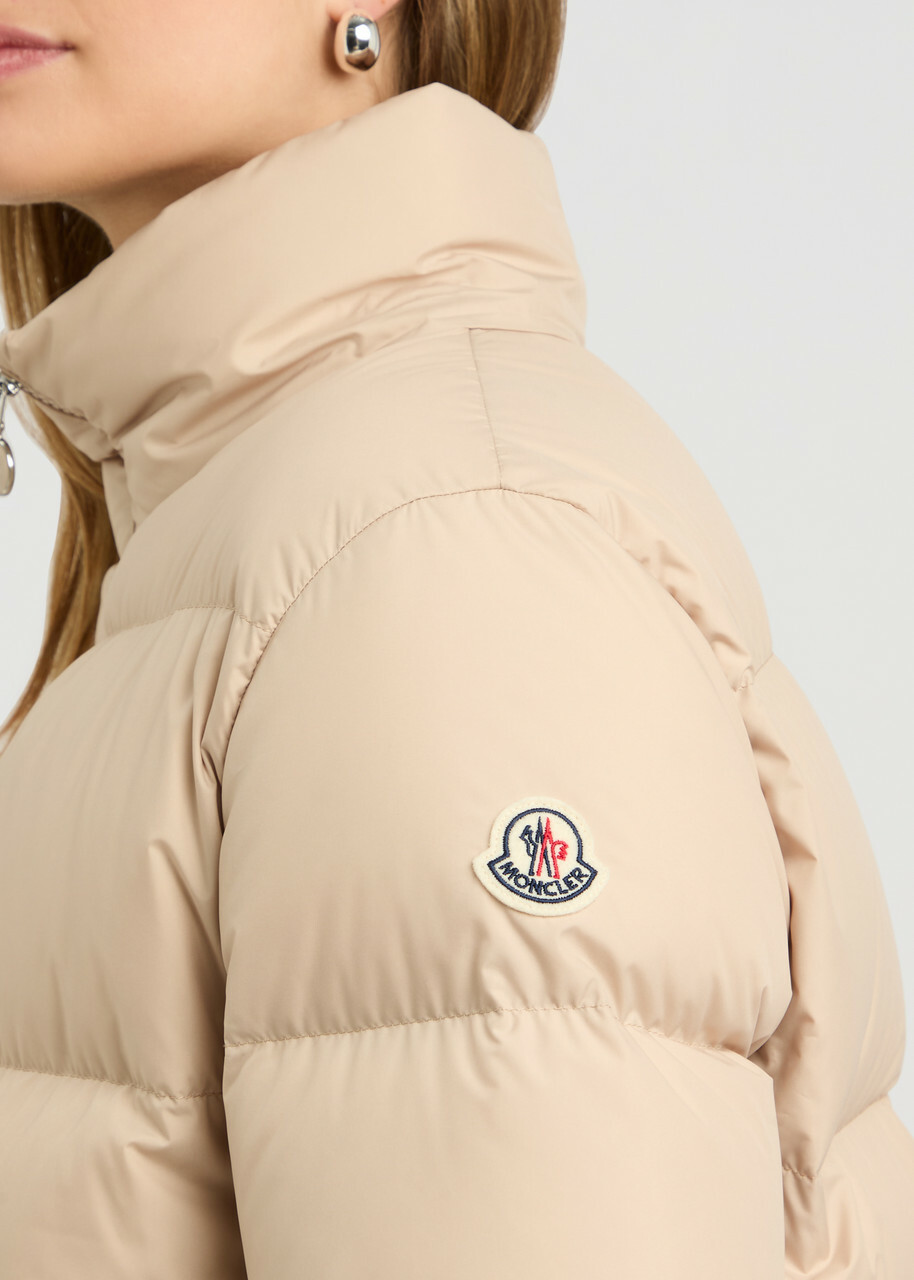 Moncler Abbadia Quilted Shell Jacket Beige Moncler
