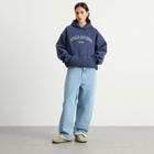 TALA Women's Oversized Active Logo Hooded Sweatshirt in Vintage Blue