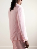 Oliver Spencer - Wyndhams Unstructured Linen Suit Jacket - Pink