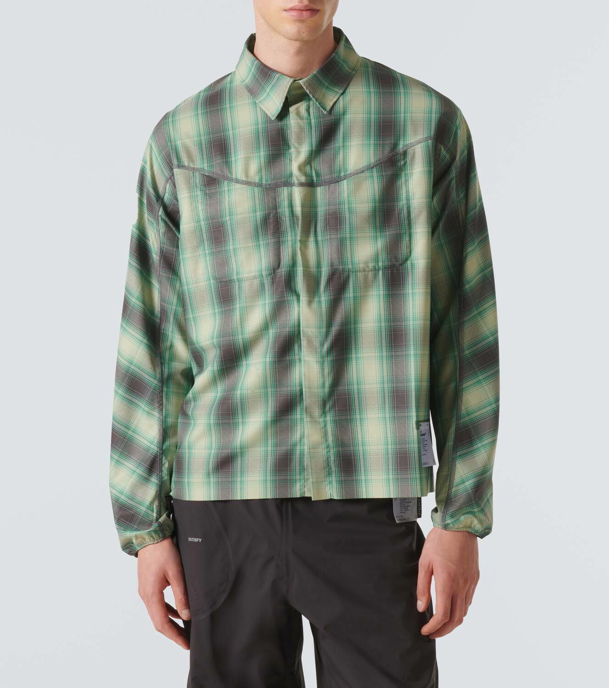 SATISFY PeaceShell™  Shirt /サティスファイ Satisfy River PeaceShell checked shirt Satisfy