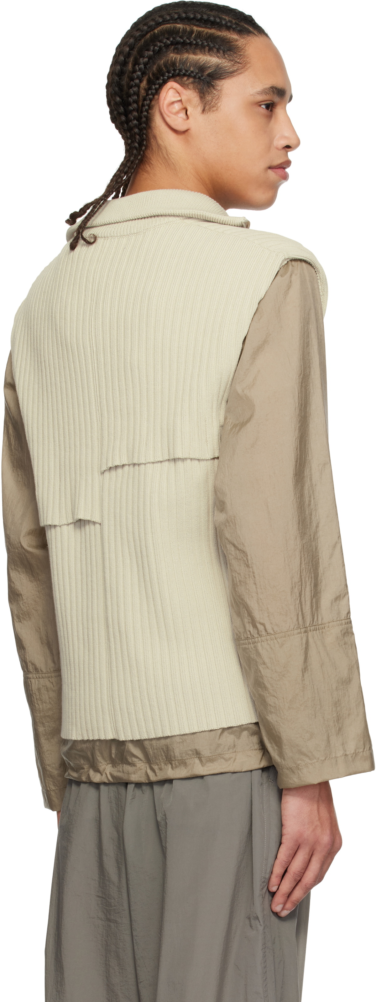 A-COLD-WALL* Off-White Panel Knit Vest