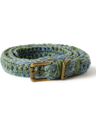 Nicholas Daley - 4cm Crocheted Jute-Blend Belt