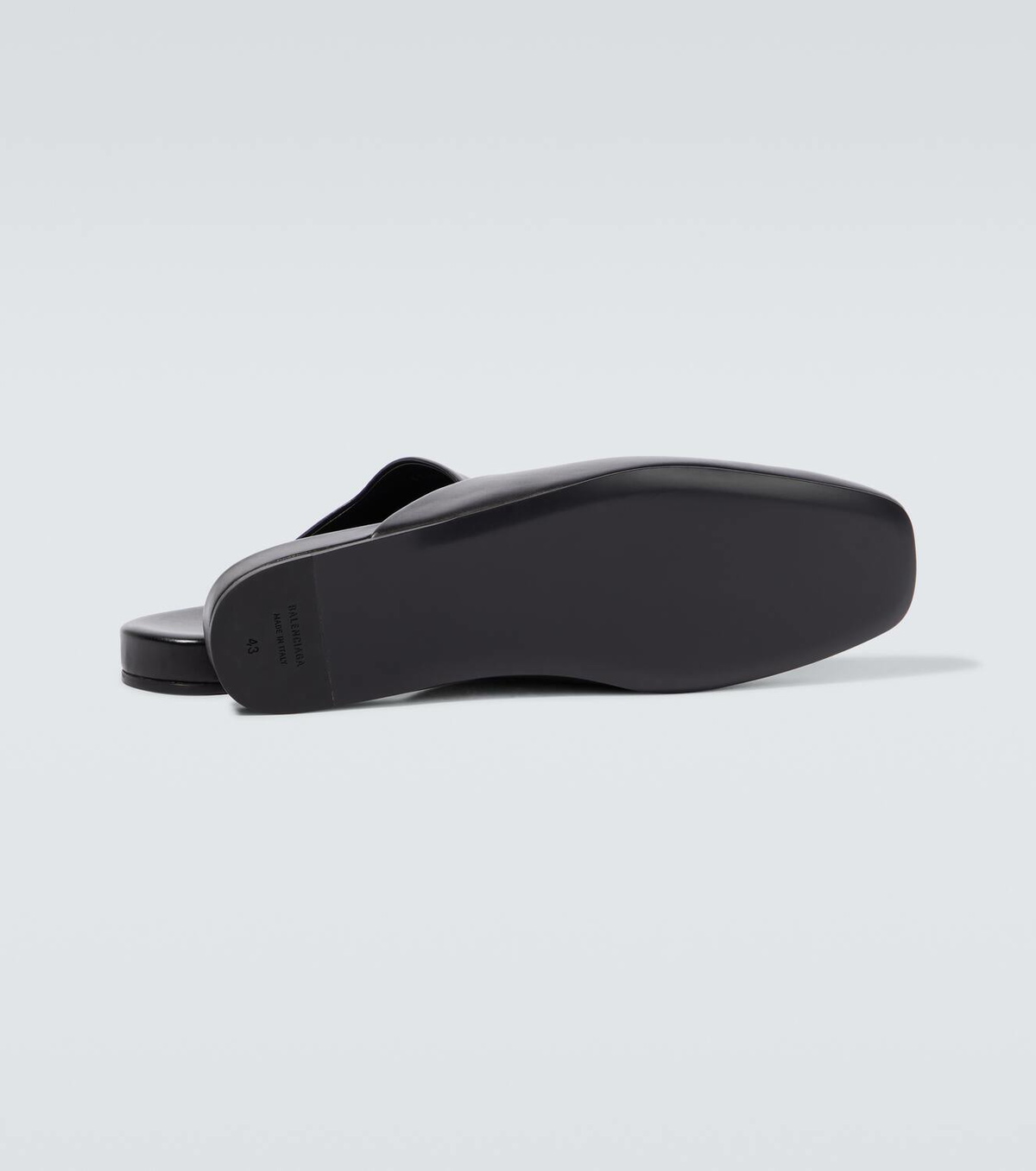 【BALENCIAGA】COSY BB SANDAL Balenciaga Cosy BB-embellished leather mules Balenciaga