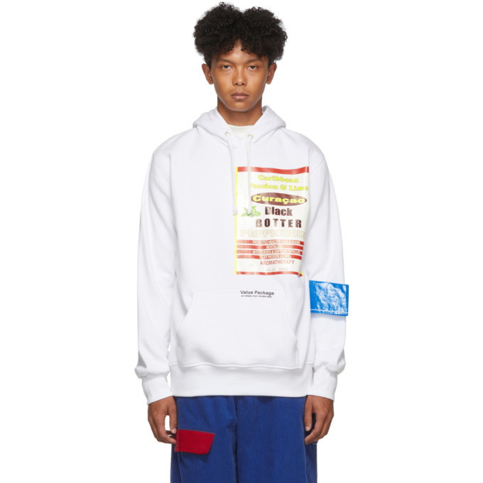 Photo: Botter White Oversized Graphic Hoodie