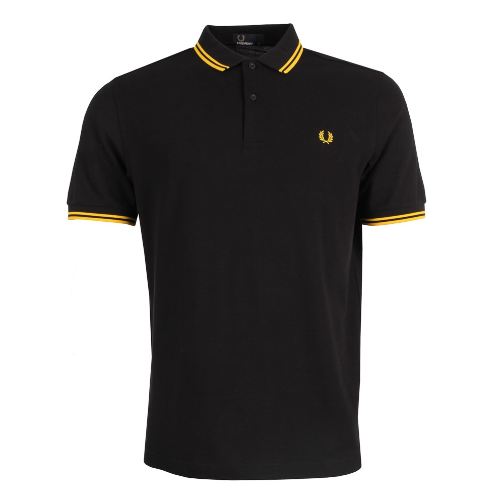 Polo Slim Fit Twin Tipped - Black