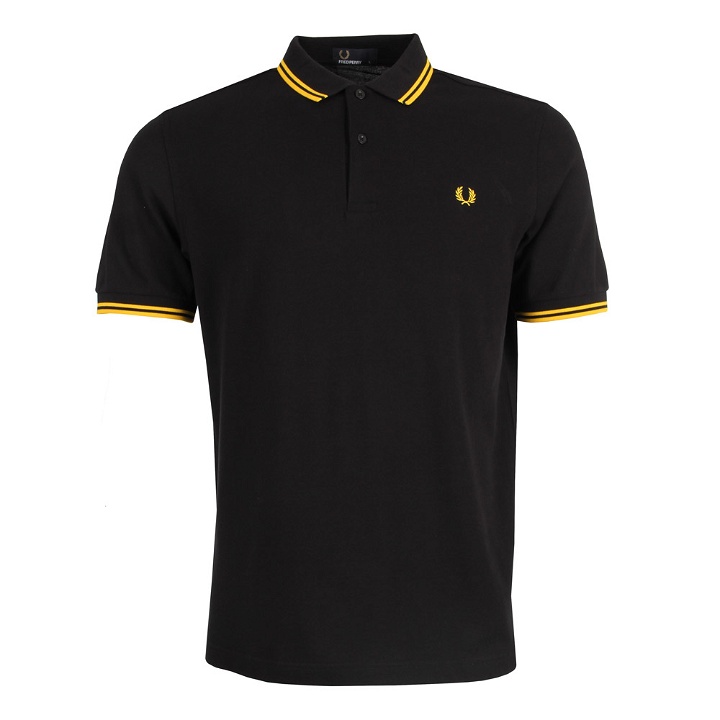 Photo: Polo Slim Fit Twin Tipped - Black