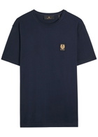Belstaff Logo-appliquéd Cotton T-shirt Navy