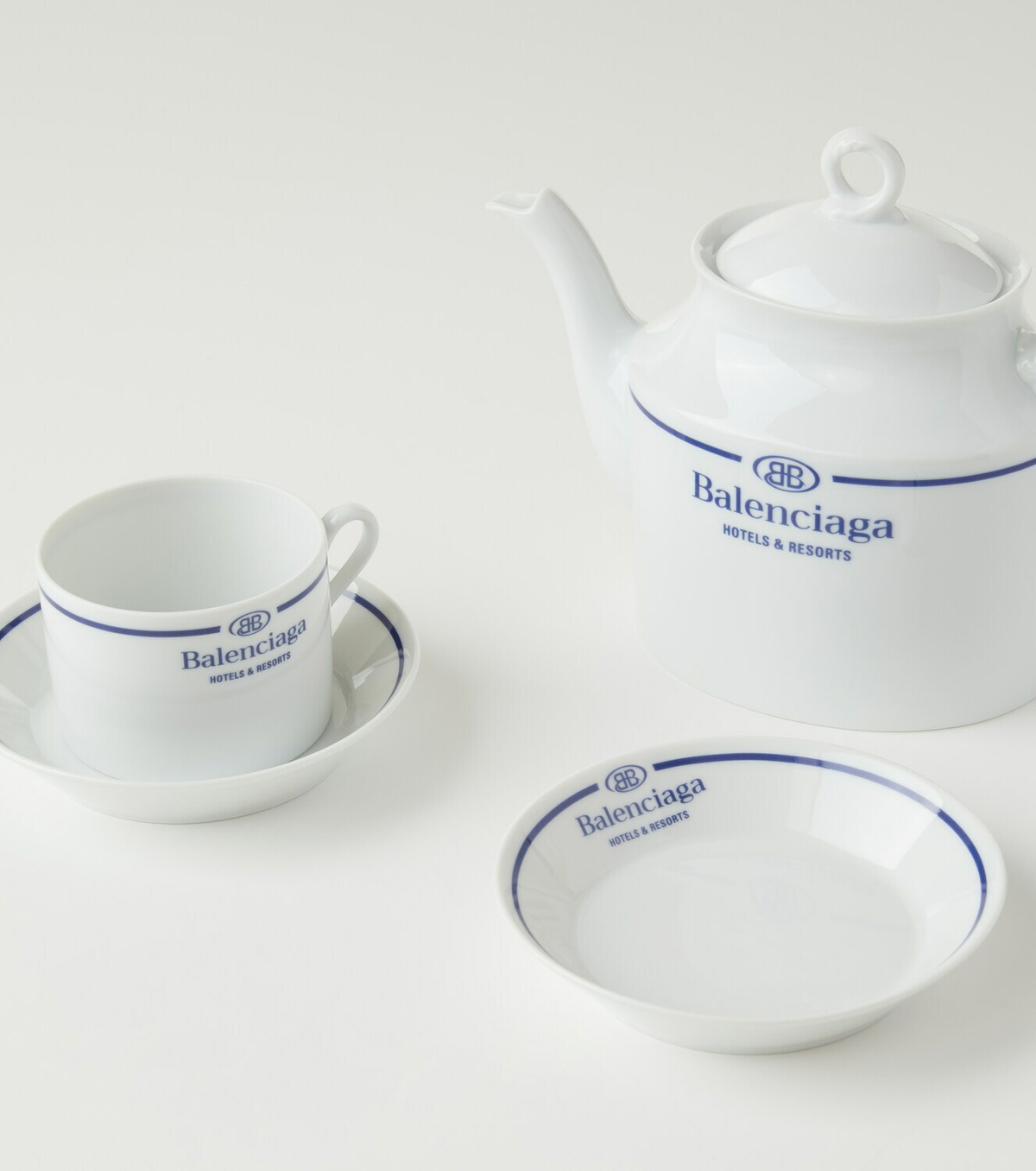 Balenciaga - x Ginori 1735 logo porcelain teapot