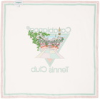Casablanca White 'Tennis Club' Icon Scarf