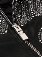 Givenchy - Logo-Embellished Studded Leather Jacket - Black