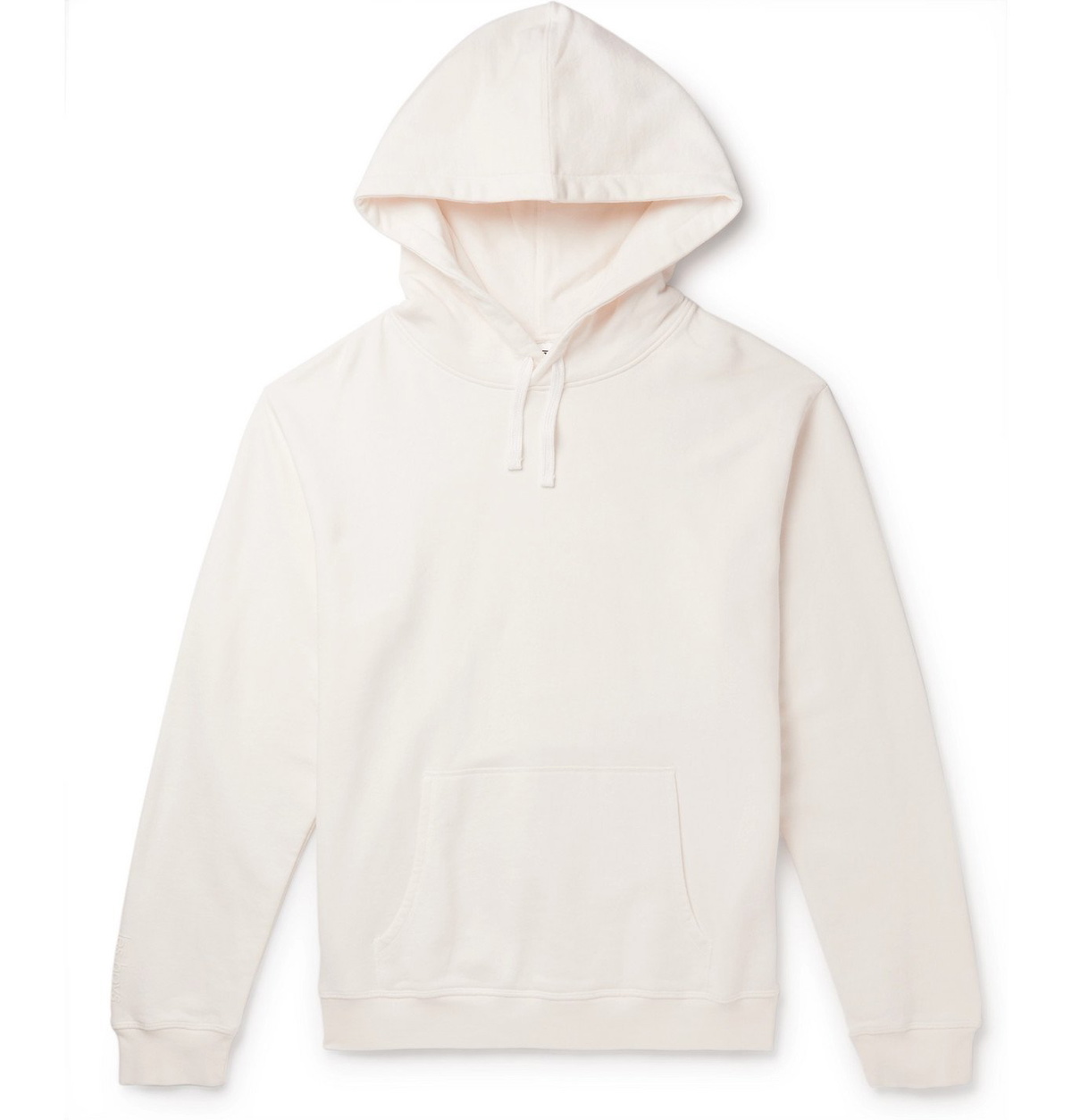 Les Girls Les Boys - Logo-Print Loopback Cotton-Jersey Hoodie - Neutrals