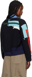 YMC Black Atomic Cardigan