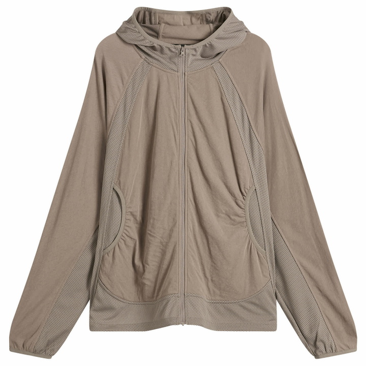 Photo: Hiking Patrol Men's Orbit Jersey Hooded Jacket in Walnut