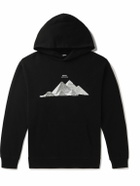 MSFTSrep - Printed Cotton-Jersey Hoodie - Black