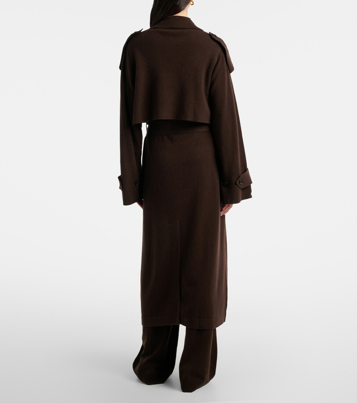 Jardin des Orangers Wool and cashmere trench coat