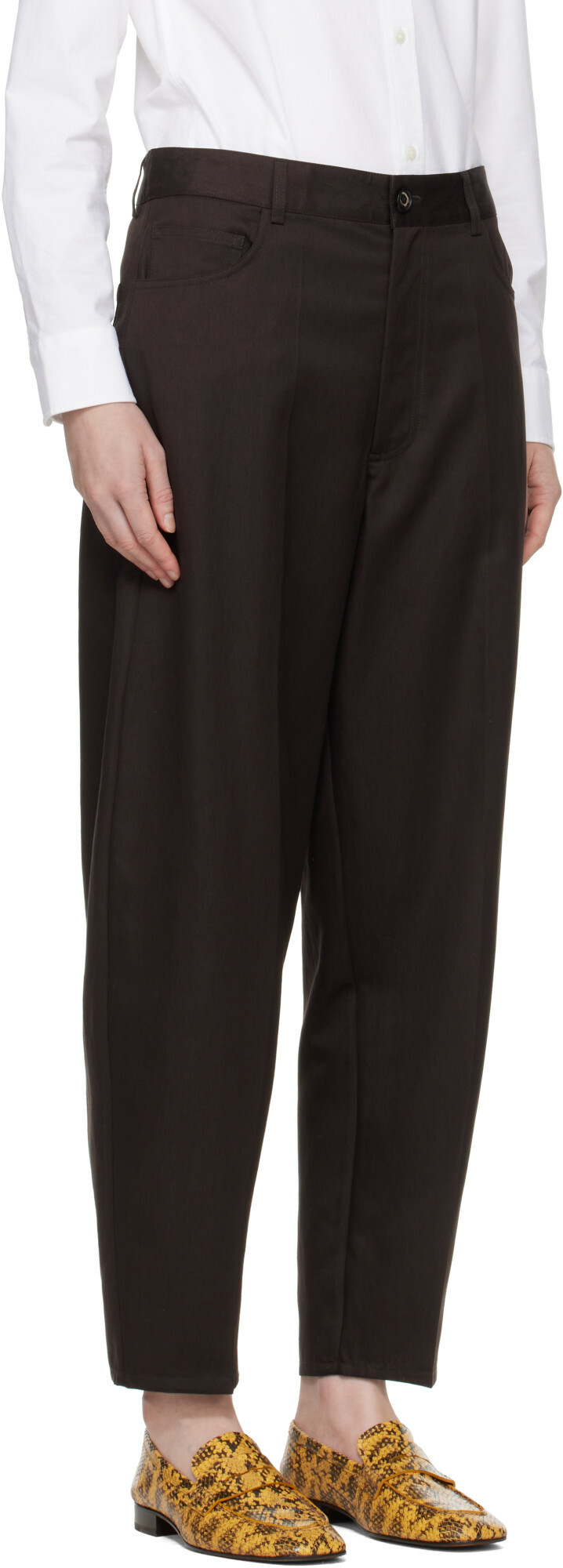 Cordera Brown Carrot Trousers