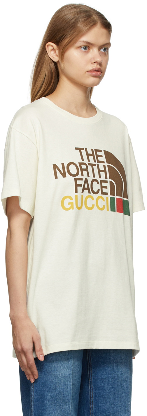 Gucci X The North Face Cotton Sweatshirt Off White/Multicolor for Women