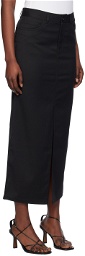 Filippa K Black Five-Pocket Maxi Skirt