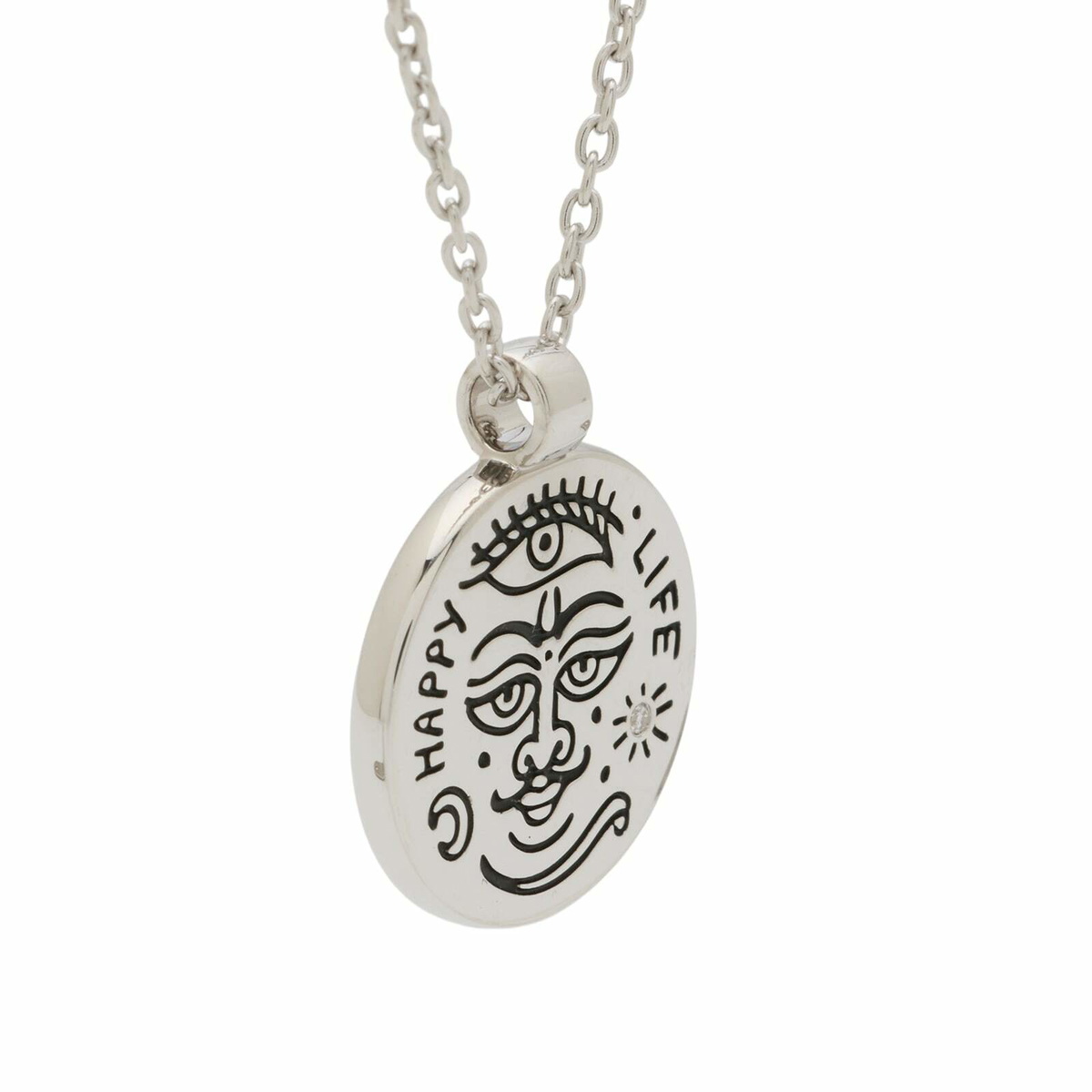 Tom Wood 20.5" Love in Babylon Pendant in Silver 