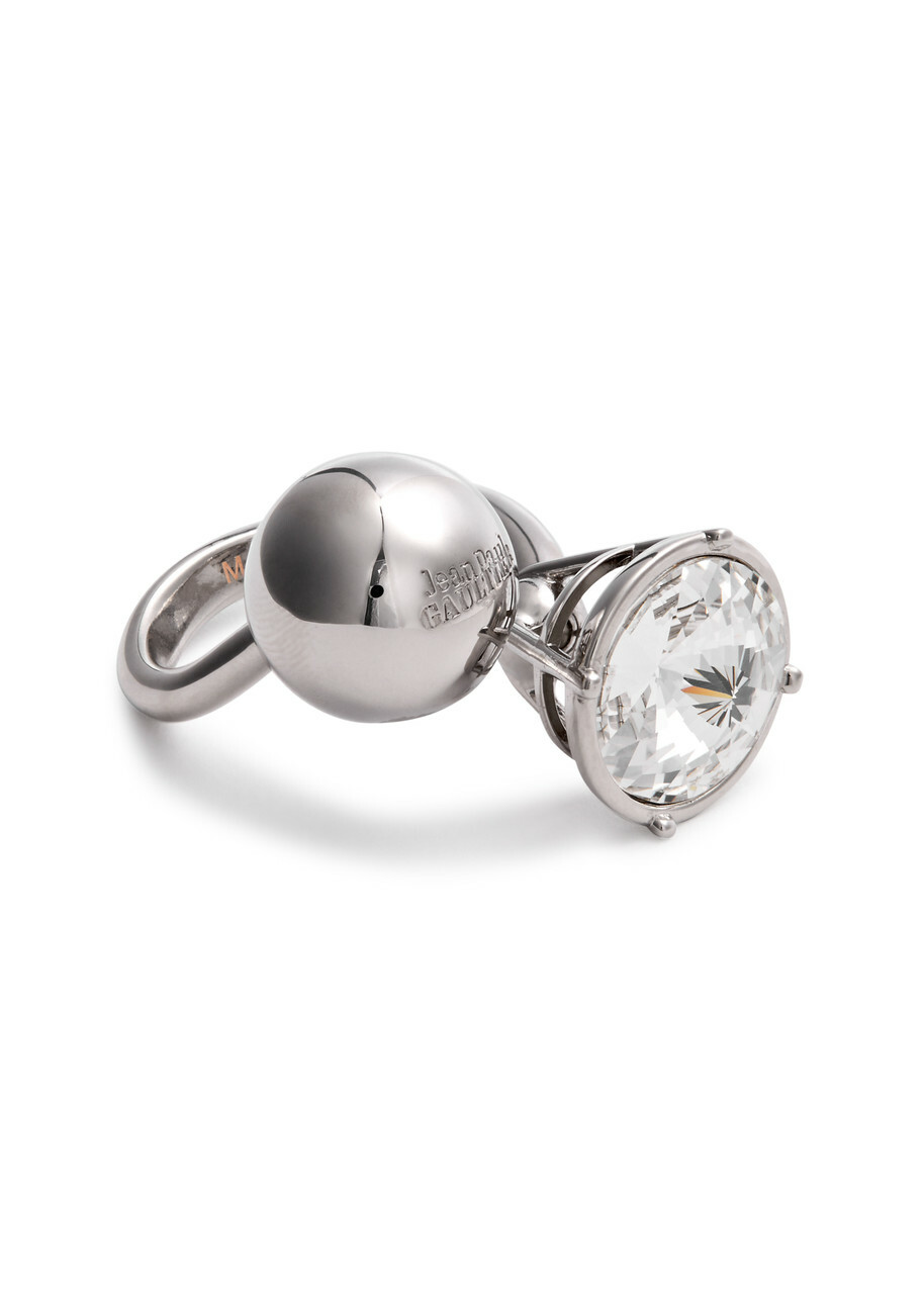 Jean Paul Gaultier Crystal-embellished Ring Silver Jean Paul