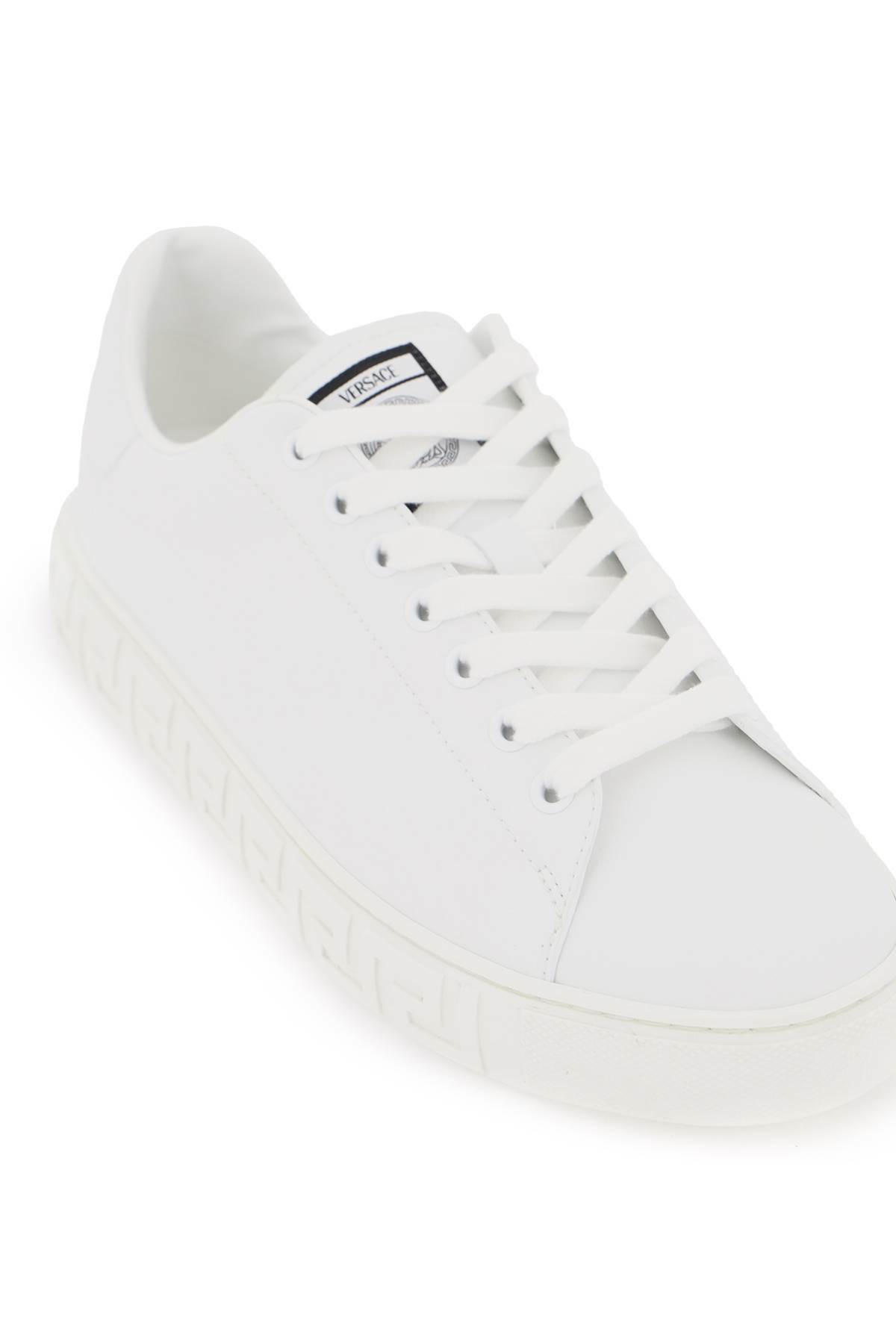 Versace White Leather Sneakers