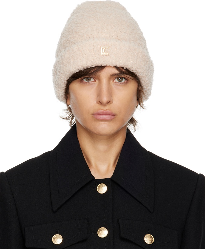 Photo: LOW CLASSIC Off-White Fluffy Beanie