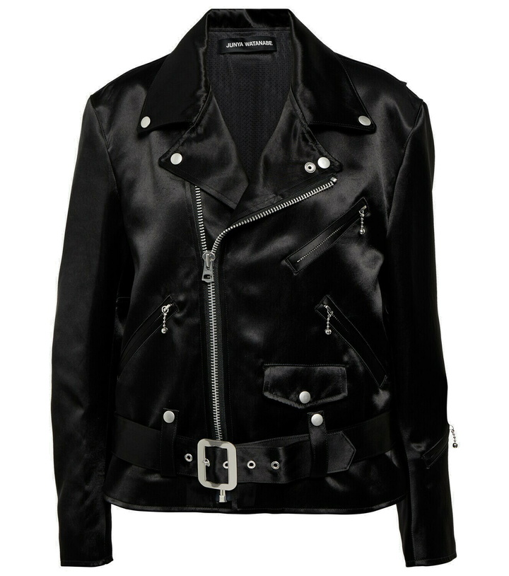 Photo: Junya Watanabe Faux leather biker jacket