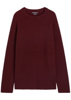 Begg & CO Magnus Cashmere Sweatshirt Burgundy