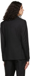 Officine Générale Black Fresco Wool Blazer