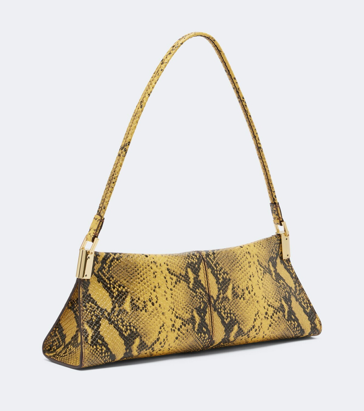 Balmain 64-83 Small snake-effect leather shoulder bag