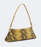 Balmain 64-83 Small snake-effect leather shoulder bag