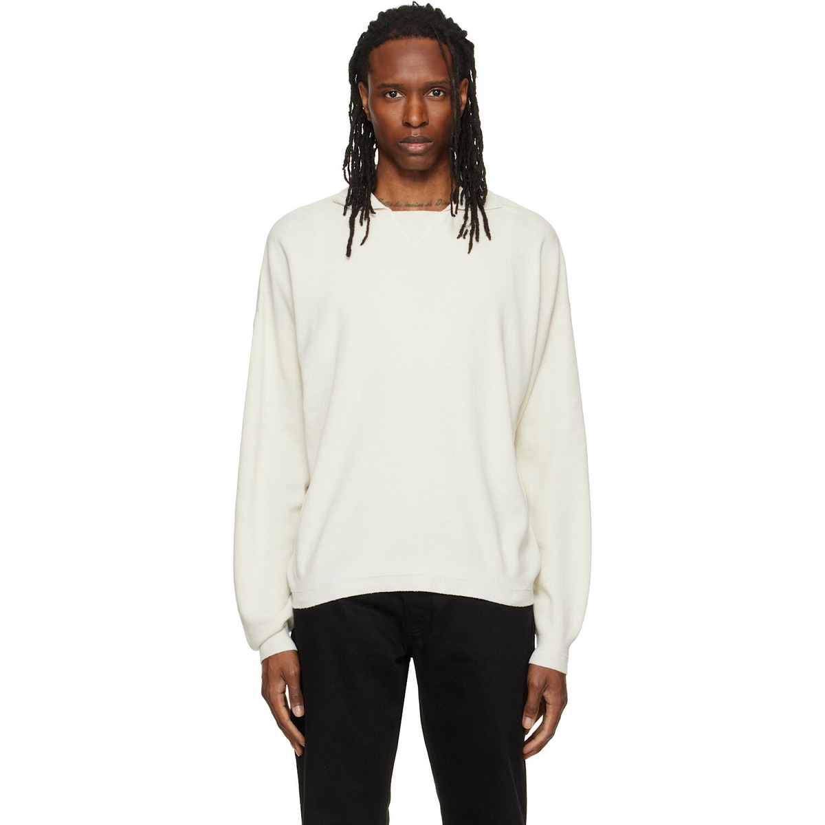 Calvin Klein Collection Off-White Desmond Polo