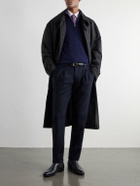 Slowear - Incotex Pleated Tapered Wool-Blend Flannel Trousers - Blue