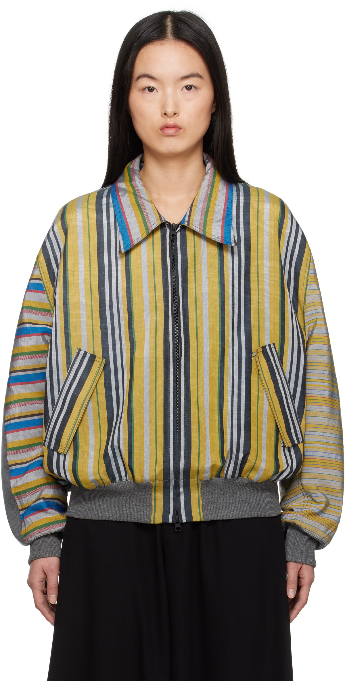 ANTON BELINSKIY×j.kim tシャツ　11747391 J.Kim Multicolor Anton Belinskiy Edition Bekasam Bomber Jacket J.KIM