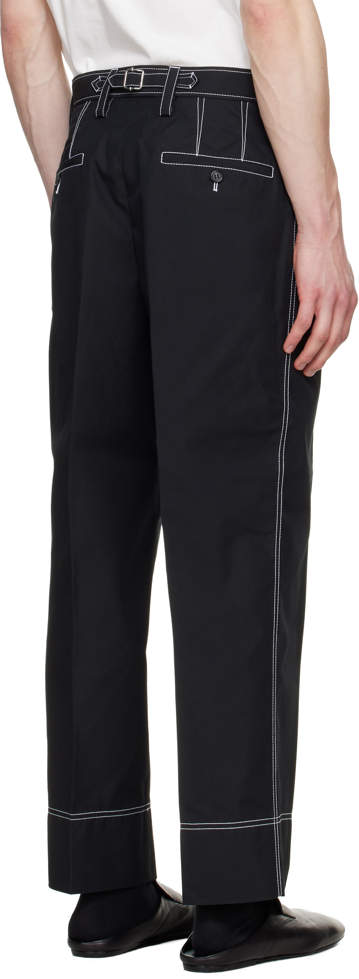 Lanvin Black Workwear Trousers