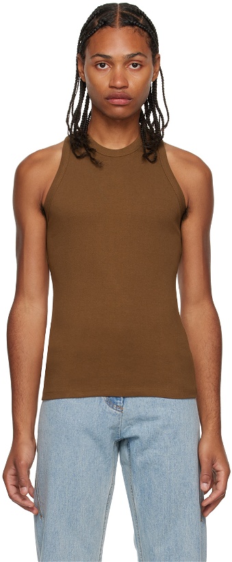 Photo: LOW CLASSIC Brown Racer Back Tank Top