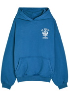 Rhude St. Rhude Seal Hooded Cotton Sweatshirt Blue
