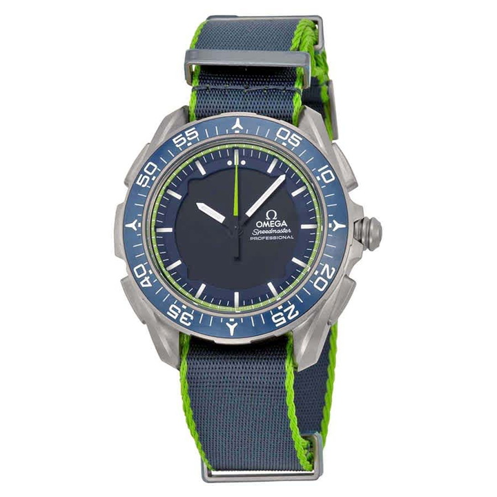 Photo: Omega Skywalker X-33 Chronograph Analog Digital Dial Blue and Green Nylon Mens Watch 31892457903001