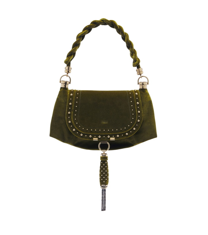 Photo: Chloé Marcie Foulard Small velvet shoulder bag