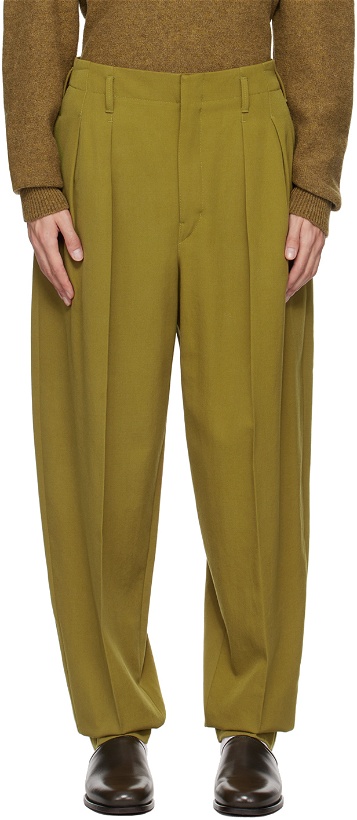 Photo: LEMAIRE Green Tapered Trousers