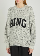 Anine Bing Sydney Logo-appliquéd Knit Jumper Multicoloured